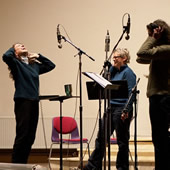 Three Altos recording at Sacred Heart